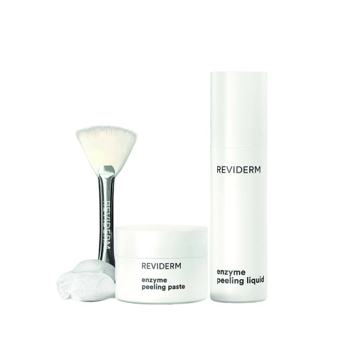 REVIDERM Enzyme Peeling Duo (enzyme liquid & paste + brush, pagasling swab & spatula)